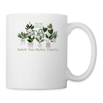 Pflanzenliebhaber Design Plant Lover Design - Tasse - Weiß - Rechts