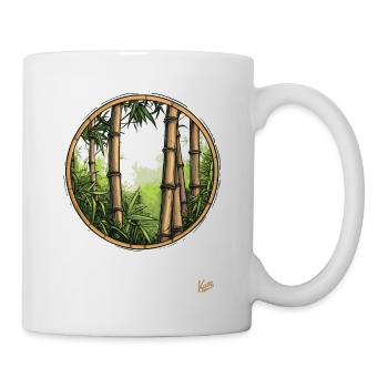 Forêt de bambous dans la forêt de bambous - Mug blanc - blanc - Droite