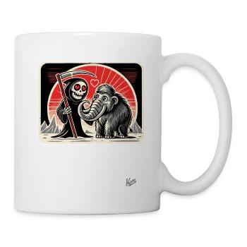 Faucheuse avec un amour pour les mammouths mignons - Mug blanc - blanc - Droite