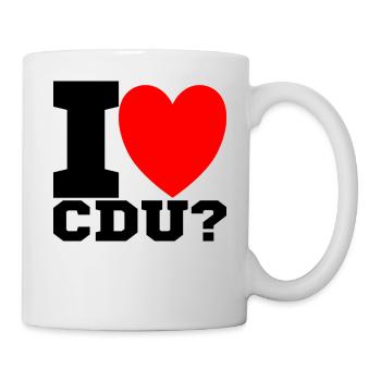 I love CDU - Tasse - Weiß - Rechts