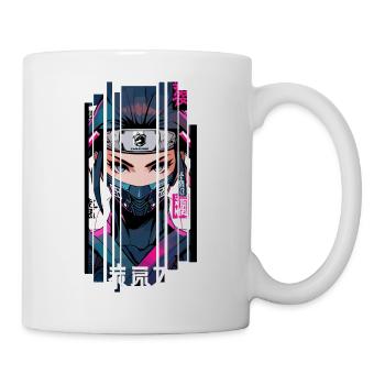 Cyborg ninja kanji - Mug blanc - blanc - Droite