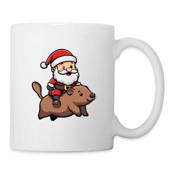 Beaver Santa Claus - Mug - white - Right