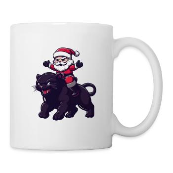 Panther Weihnachtsmann - Tasse - Weiß - Rechts