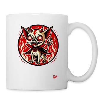 Little dog Satan from hell - Mug - white - Right