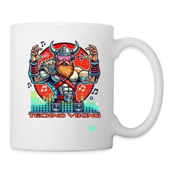 Techno-Musik Wikinger - Tasse - Weiß - Rechts