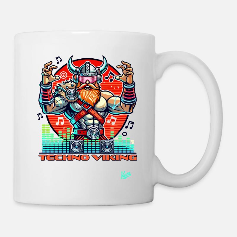 Musique techno Vikings - Mug blanc - blanc