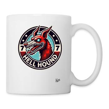 The dog from hell, a hellhound - Mug - white - Right