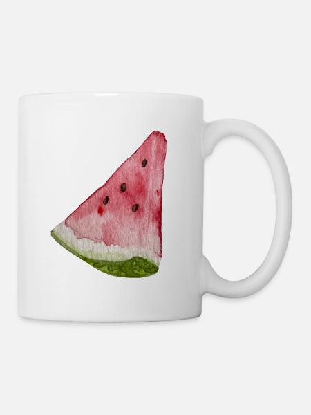 Wassermelonen-Scheibe - Tasse - Weiß