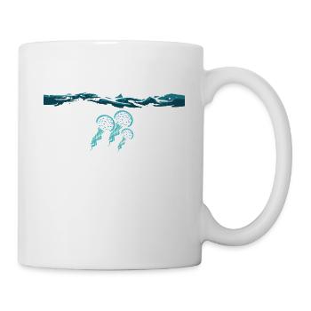 Ästhetische Quallen Aesthetic Jellyfish - Tasse - Weiß - Rechts
