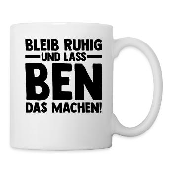 Vorname Ben - Tasse - Weiß - Rechts