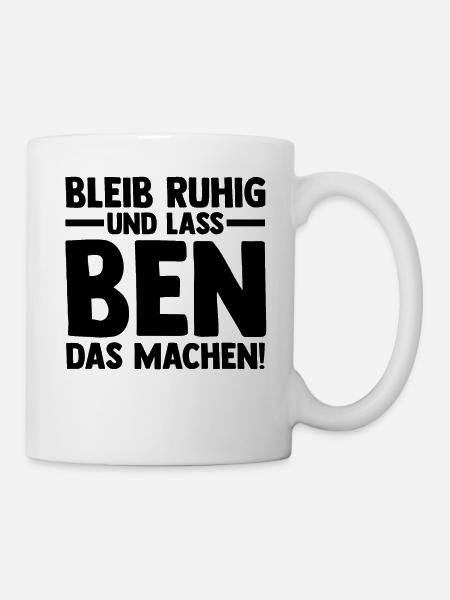 Vorname Ben - Tasse - Weiß