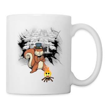 Winter Forest Squirrel Kids - Mug - white - Right
