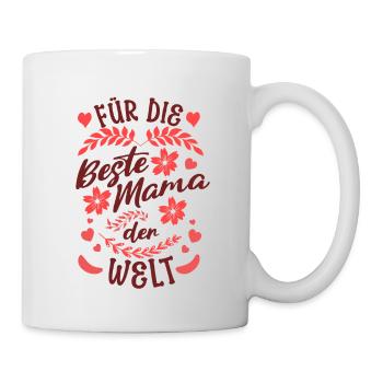 Beste Mama der Welt - Tasse - Weiß - Rechts