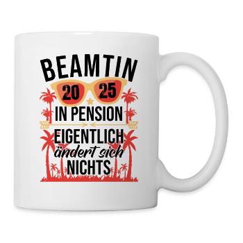 Pension Retraite Fonctionnaire Retraité 2025 - Mug blanc - blanc - Droite