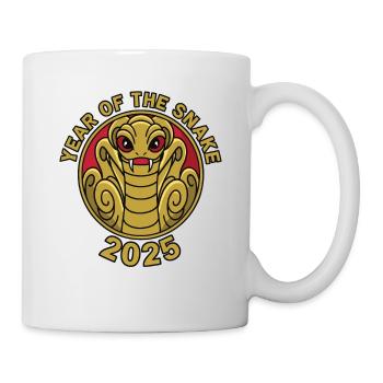Chinesisches Jahr 2025 Jahr der Schlange - Tasse - Weiß - Rechts