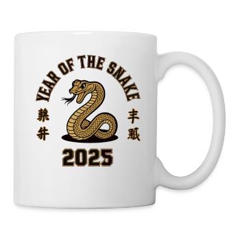 Chinesisches Jahr 2025 Jahr der Schlange - Tasse - Weiß - Rechts