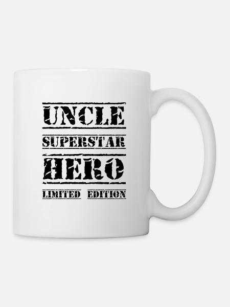 Bester Onkel Star Spruch - Tasse - Weiß