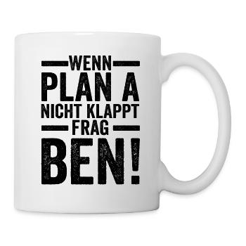 Vorname Ben - Tasse - Weiß - Rechts