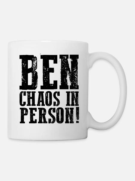 Vorname Ben - Tasse - Weiß