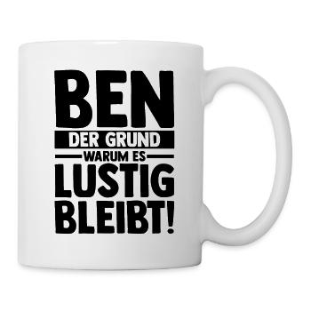 Vorname Ben - Tasse - Weiß - Rechts
