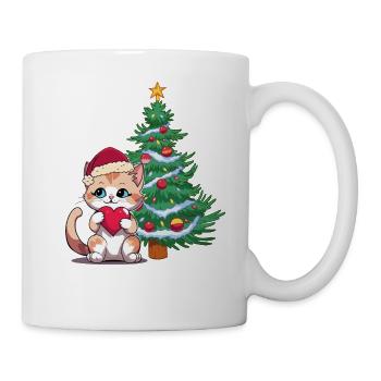 Santa Claus Kitten Christmas Tree Santa Cats - Mug - white - Right