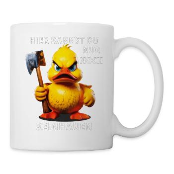 ALL YOU CAN DO IS HIT HERE - Mug - white - Right