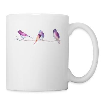 Watercolor Birds on Branch Watercolor Birds on - Mug - white - Right