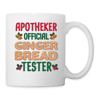 Apotheker Xmas Lebkuchen Tester Weihnachten - Tasse - Weiß - Rechts