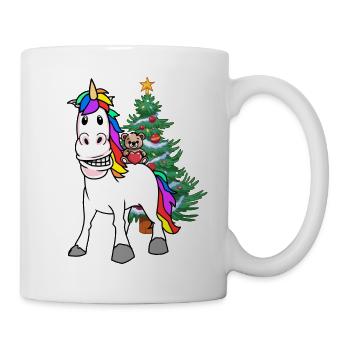 Unicorn Christmas Christmas Teddy Child Kids - Mug - white - Right