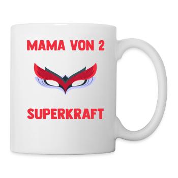 Maman de 2 enfants - Mug blanc - blanc - Droite