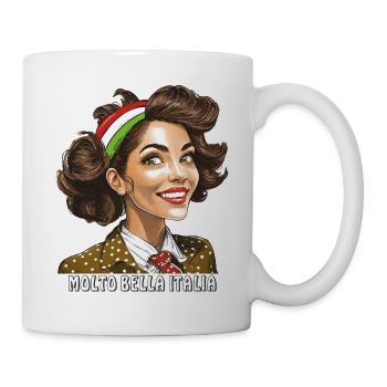 FRAU ITALIEN MOLTO BELLA ITALIA - Tasse - Weiß - Rechts