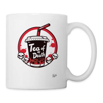 Crâne Bubble Tea de la Mort - Mug blanc - blanc - Droite