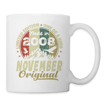 Novembre 2008, Cadeau D'anniversaire Novembre 2008 - Mug blanc - blanc - Droite