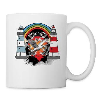 maritime, lighthouse, lighthouses, seagulls, seagulls - Mug - white - Right