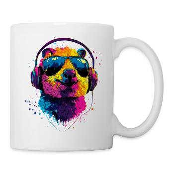 Quokka Sunglasses Rainbow Australia Quokkas - Mug - white - Right