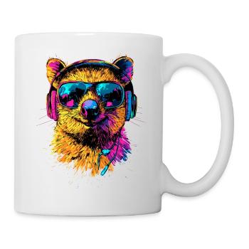 Quokka Sunglasses Rainbow Australia Quokkas - Mug - white - Right
