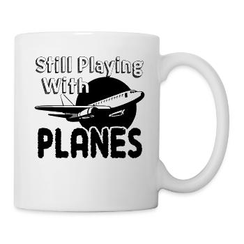 Airline Pilots Still Playing With Planes - Mug - white - Right