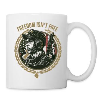 Freedom isn't free - Tasse - Weiß - Rechts