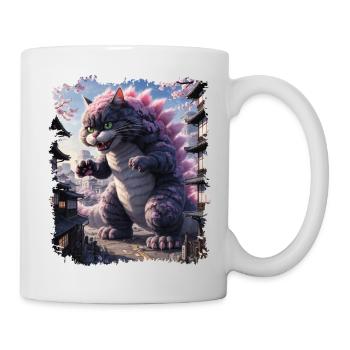 Cat Monster Art Lustige Geschenke Für Männer Frauen Kind - Tasse - Weiß - Rechts