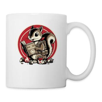 Always be prepared for the prepper squirrel - Mug - white - Right