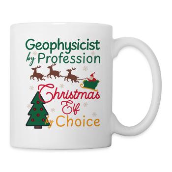 Geophysicist Weihnachten xmas Elf Geophysik - Tasse - Weiß - Rechts