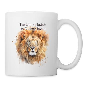 The Lion of Judah is Coming Back - Mug - white - Right