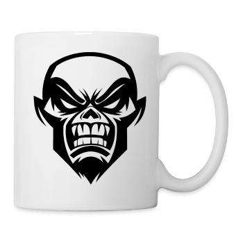 Angry Skull - Tasse - Weiß - Rechts