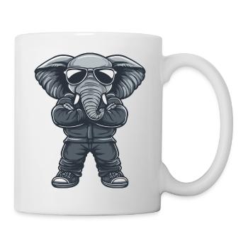 Elephant Comic Sunglasses - Mug - white - Right