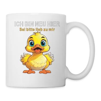 I'M NEW HERE, BE NICE - Mug - white - Right