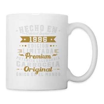 Hergestellt im Jahr 1996 Vintage Geburtstagsgeschenk - Tasse - Weiß - Rechts