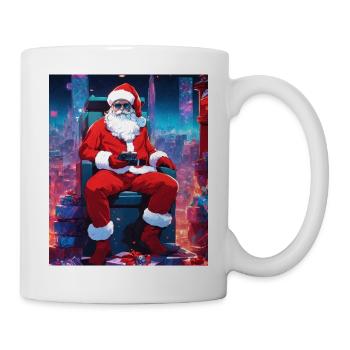 WeihnachtsmannGeschenk Frau, Mann, Humorvolles T-Shirt - Tasse - Weiß - Rechts
