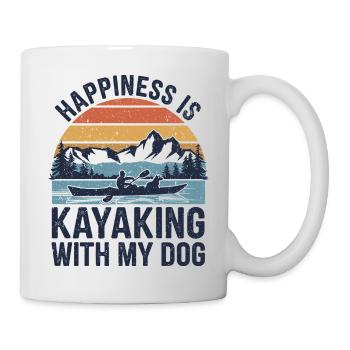Kayaking with four-legged friends - Mug - white - Right