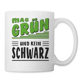 LIKES GREEN AND NO BLACK - Mug - white - Right