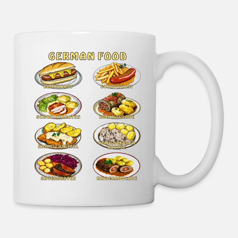 Deutsches Essen - Tasse - Weiß